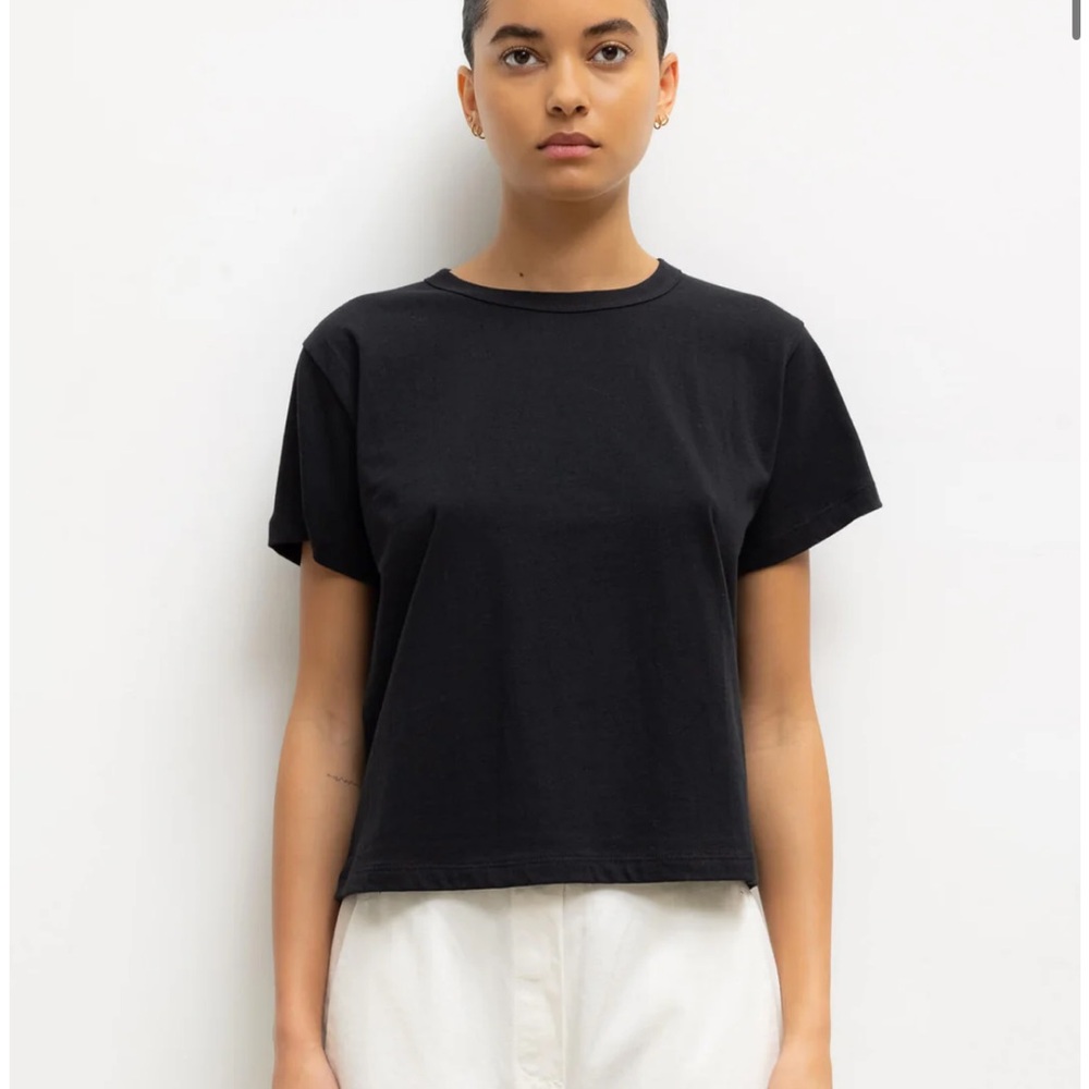 LESET Black Margot Tee